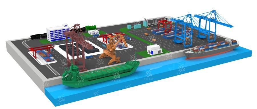 多式联运教学仿真模型、散杂货码头教学实训模型厂家