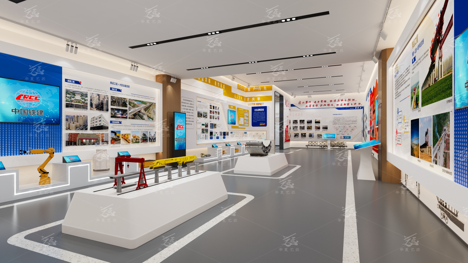 中国铁建工程科技展厅仿真模型